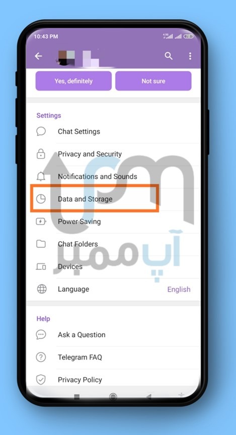 حافظه پنهان تلگرام کجاست