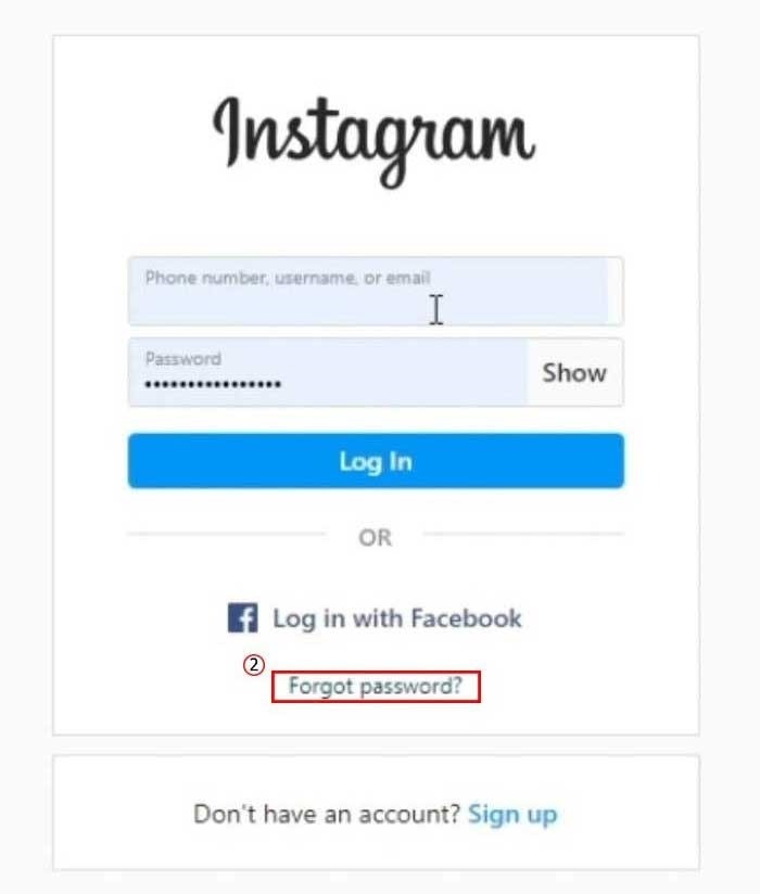 بازیابی رمز اینستاگرام با شماره موبایل