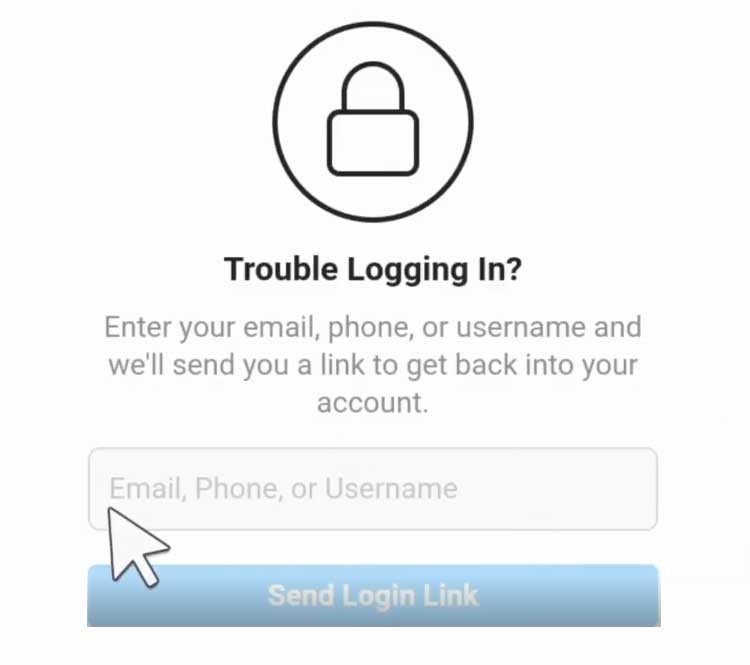 بازیابی رمز اینستاگرام با شماره موبایل