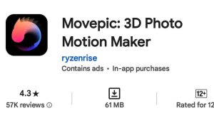 متحرک کردن عکس با اپلیکیشن Movepic