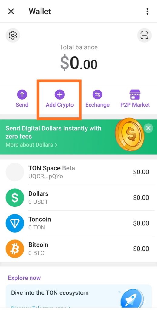 کیف پول تلگرام برای ایرانی ها