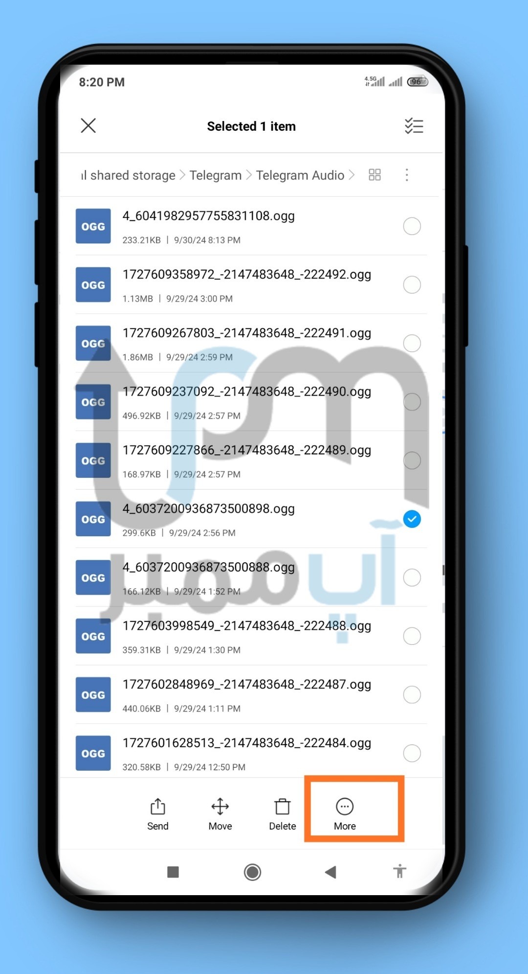 ذخیره ویس در گوشی