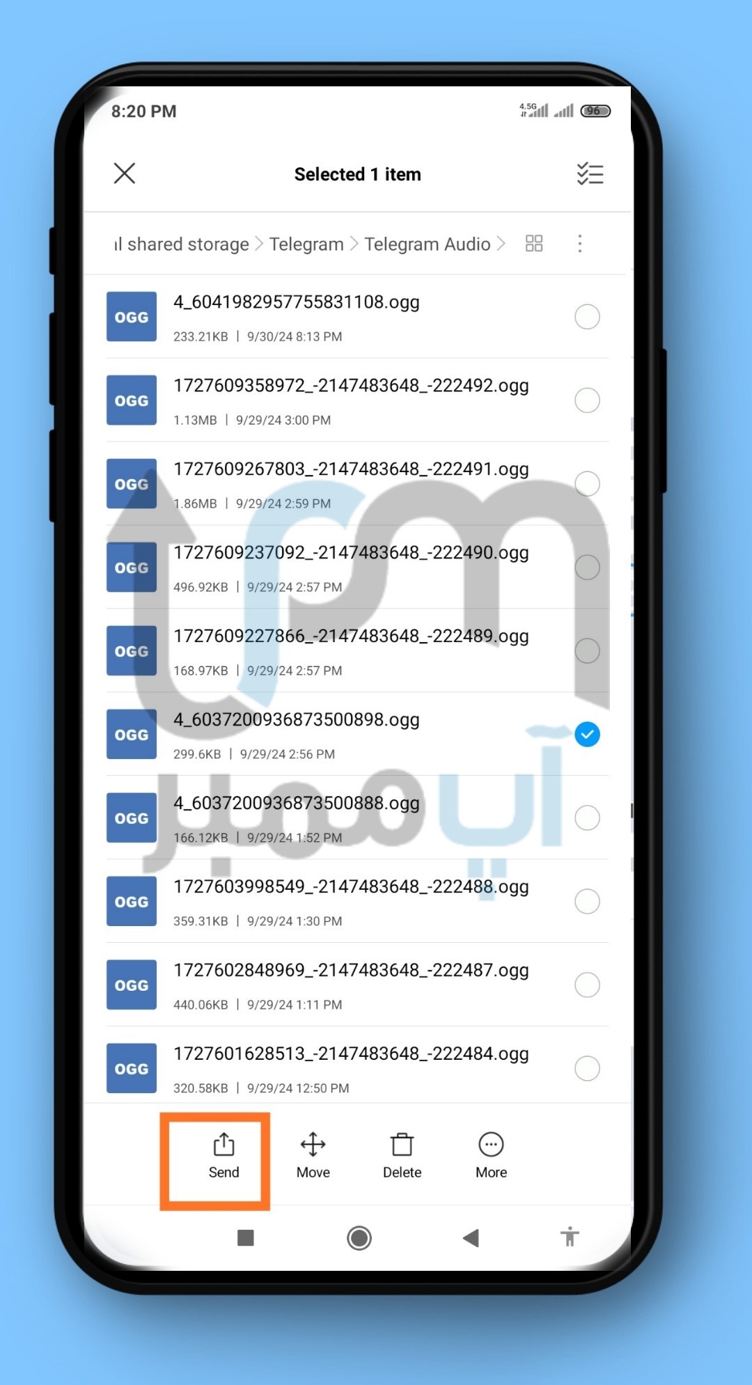 ذخیره کامل ویس تلگرام