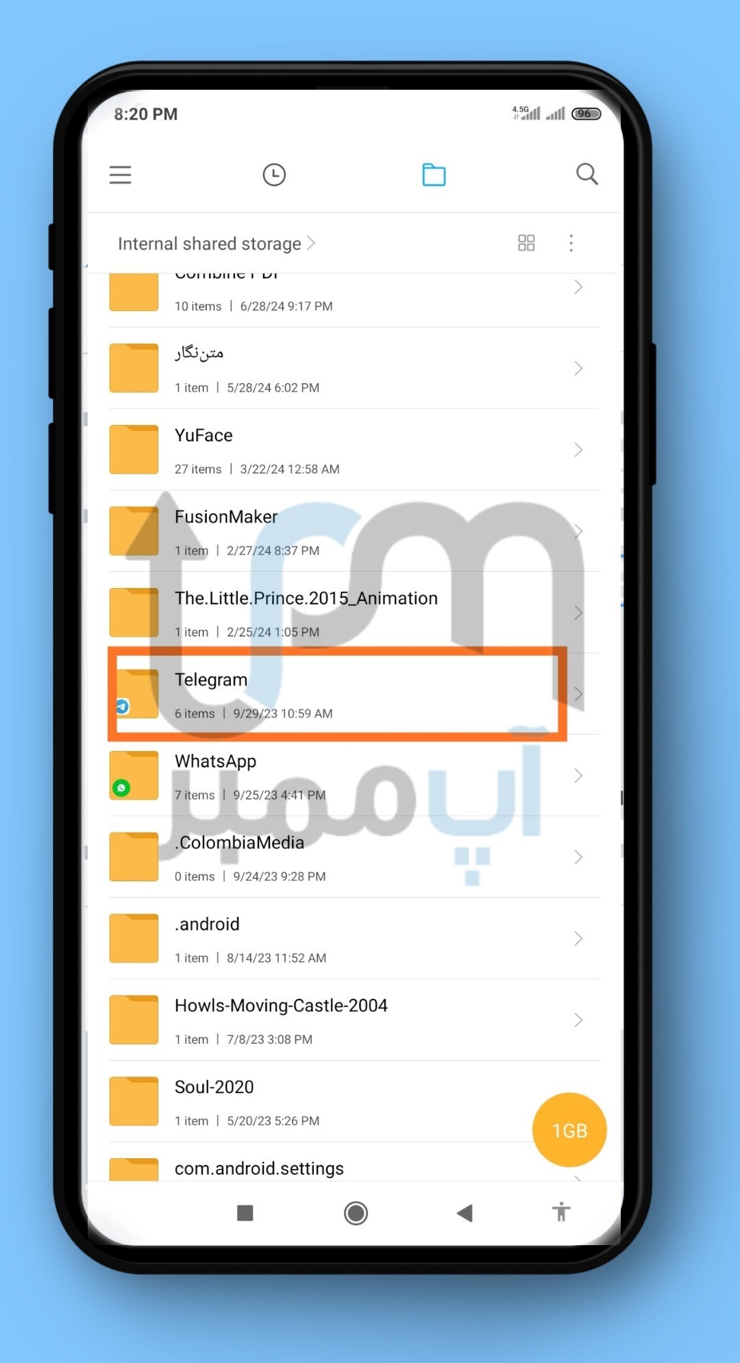 پوشه تلگرام ذخیره ویس